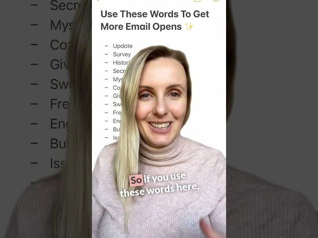 Get MORE Email Opens With THESE Words