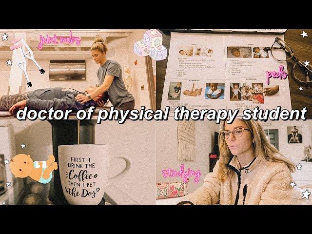 a week in the life of a physical therapy student  clinical update, pediatrics, studying