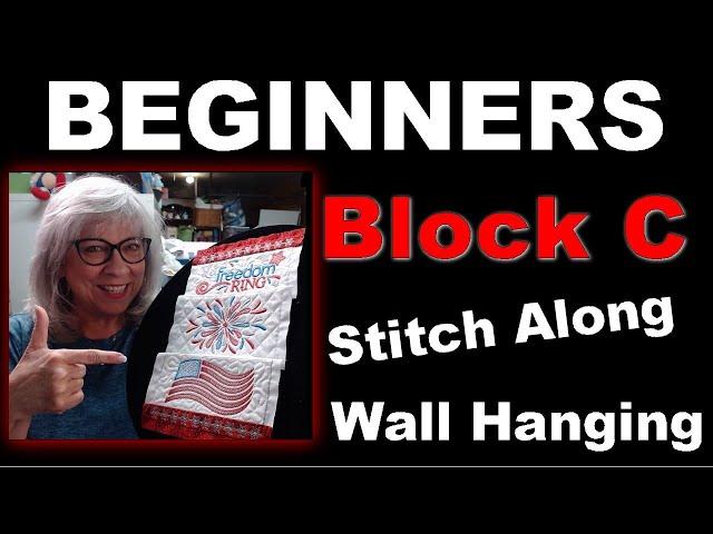 Join The Embroidery Fun With Designs By Juju Wall Hanging - Block C Stitch Along!