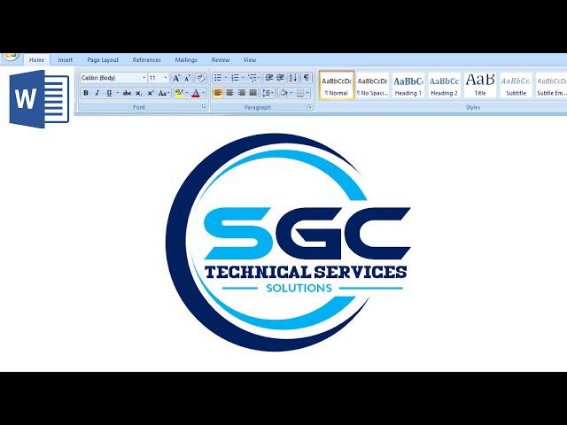 Microsoft Word Logo Design Tutorial : How to make logo design in MS Word