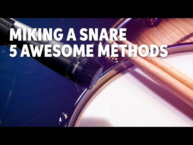 5 Great Ways to Mic a Snare Drum