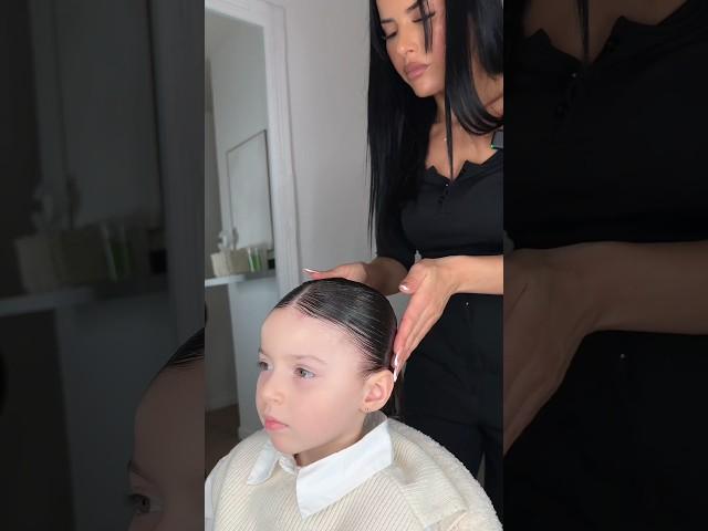 I take care of my daughter im amazed #hair #asmr #hairstyle #enfants #placage