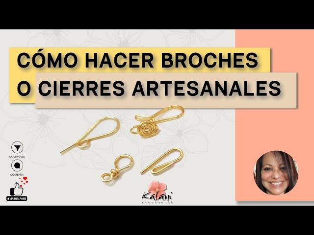 BROCHES O CIERRES ARTESANALES EN ALAMBRISMO.