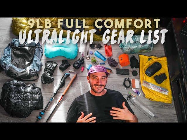 My Greatest Full Comfort Ultralight Gear List Ever! (4,000 miles testing)