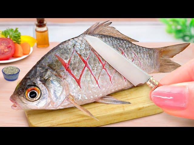 Delicious Fish Recipe Idea  Cooking Tasty Fish Fry in Miniature Kitchen with Mini Yummy