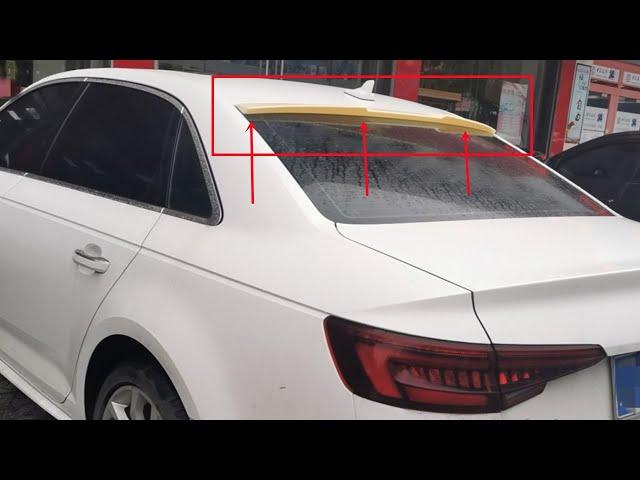 Audi A4 B8 Roof Wing Spoiler RS Style with No Color 2013 2014 2015 2016