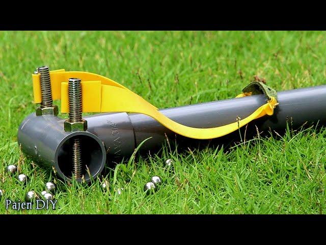 DIY Slingshot - How To Create A Powerful Slingshot From PVC Pipe