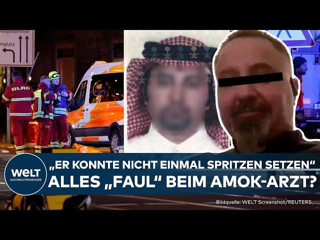 IST TALEB A. ÜBERHAUPT ARZT? "Er konnte nicht einmal Spritzen setzen"! Polizei überprüft Zulassung