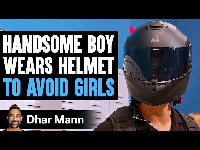 Handsome Boy WEARS HELMET To AVOID GIRLS, What Happens Is Shocking | Dhar Mann Studios