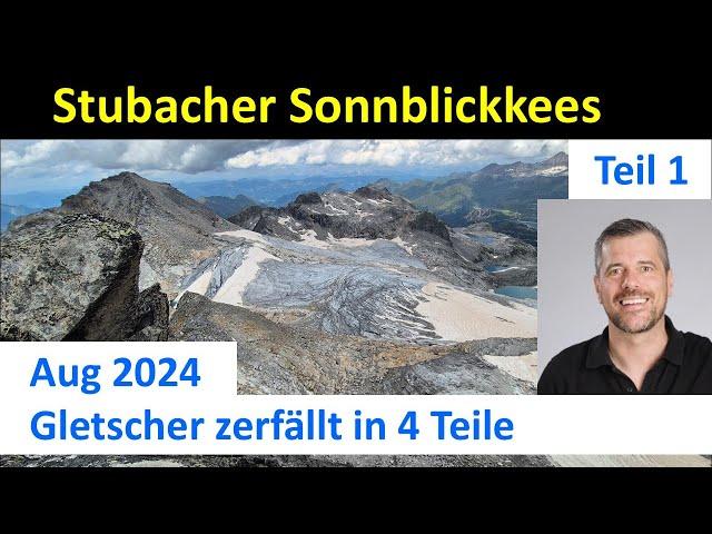 Stubacher Sonnblickkees zerfällt in vier Teile