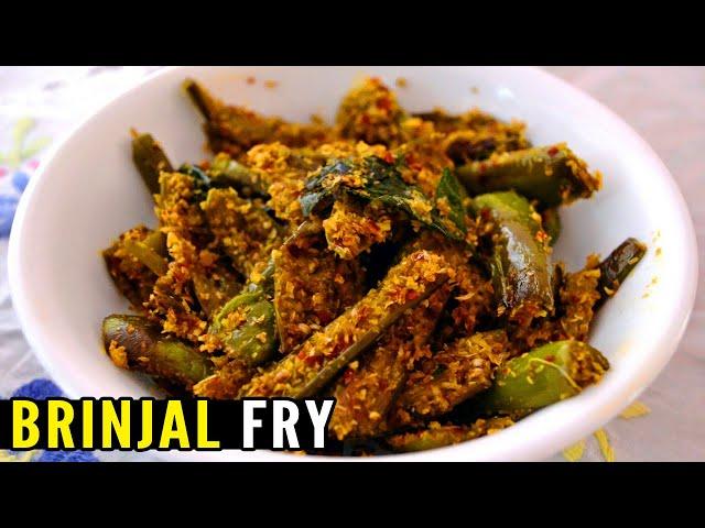 Brinjal Fry Recipe - Indian Recipes | How To Prepare Simple Brinjal Fry Recipe | Food Finder TV |