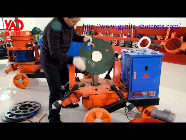 Disassemble and Assemble of Shotcrete Machine (Gunite Machine)