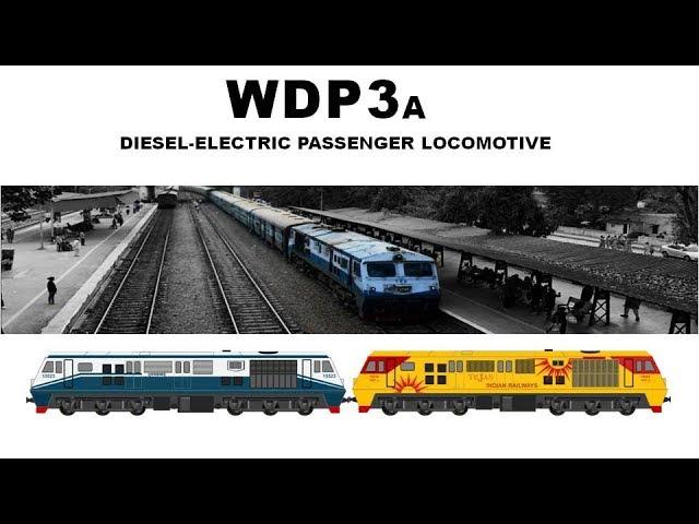 WDP3A Diesel Electric Locomotive | WDP2 | ALCo | DLW | Toaster | Pushpak