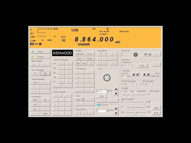 Kenwood 590S + ARCP 590 to scan HF Air Comms - W1AEX