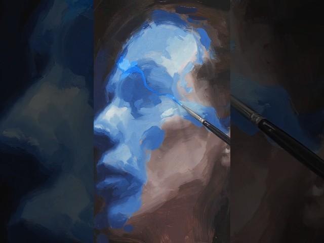 Oil painting process highlights.