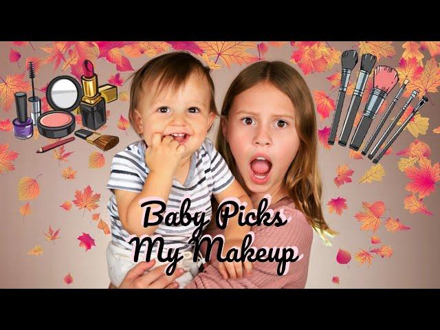 Baby Picks My Makeup! Funny Kids Makeup!