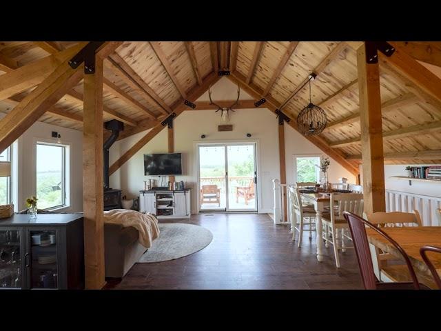 Post and Beam Garage Below, Living Space on Top