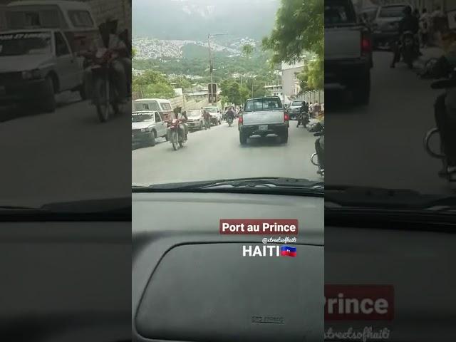 Driving through Port au Prince, Haiti