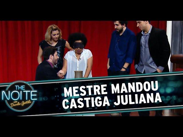 The Noite (13/08/14) - Juliana paga castigo no quadro Mestre Mandou