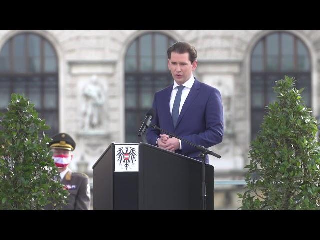 Nationalfeiertag 2020 in Österreich im Zeichen von Covid-19: Rede von Bundeskanzler Sebastian Kurz