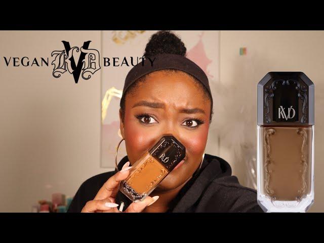 TRYING THE NEW KVD BEAUTY GOOD APPLE SERUM FOUNDATION! + WEAR TEST