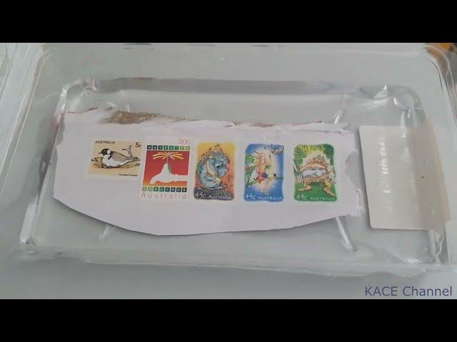 How to remove separate stamps from envelope for collection