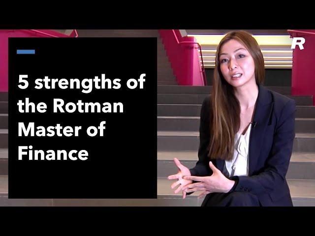 5 Strengths of the MFin - Rotman Master of Finance