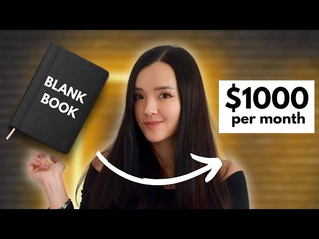 Make $1000 Per Month Selling Blank Books with Amazon KDP in 2025!