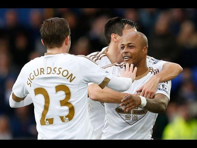 Andre Ayew 2nd Goal Swansea City vs Liverpool 01 May 2016