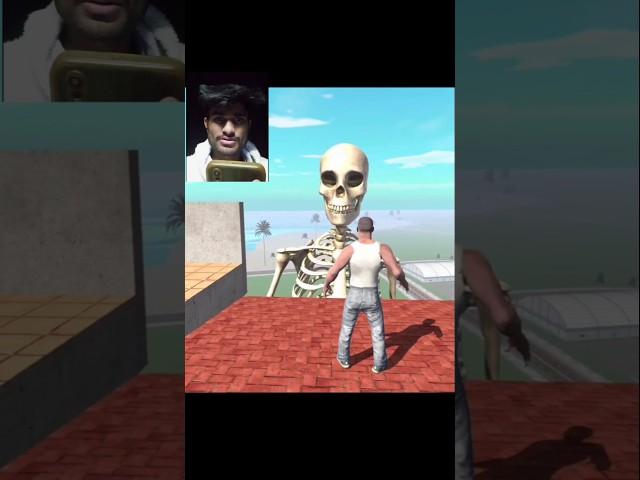 Giant Skeleton With Skeleton Lord fight in Indian Bikes Driving 3D#indiabikedriving3d#vairalshorts