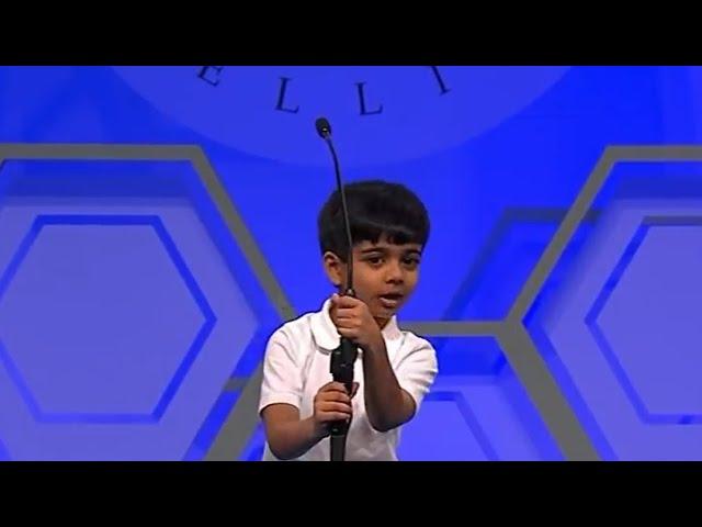 Adorable 6 Years old Akash | Scripps National Spelling Bee 2016 | Round 2