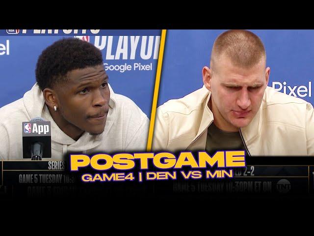 Nuggets/Timberwolves Postgame, Jokic, Murray, Edwards, Gordon, Coaches Reactions | 2024 WCSF, GM4