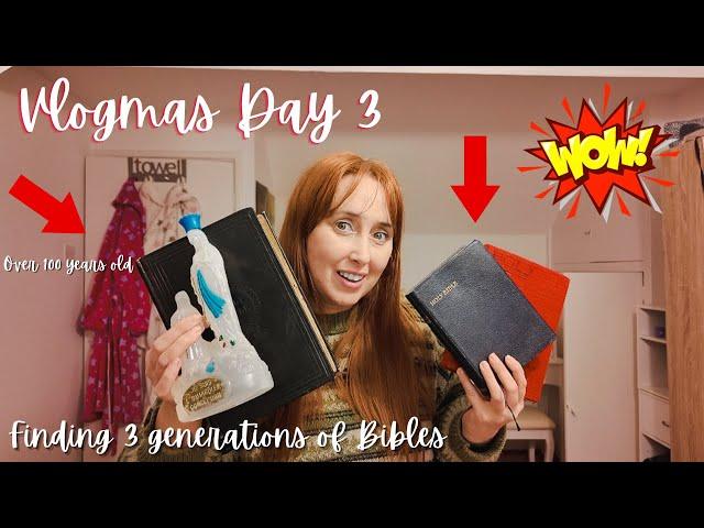 FINDING 3 GENERATIONS OF BIBLES & HOLY WATER FROM LOURDES IN FRANCEVLOGMAS 2023 DAY 3 #vlogmas2023