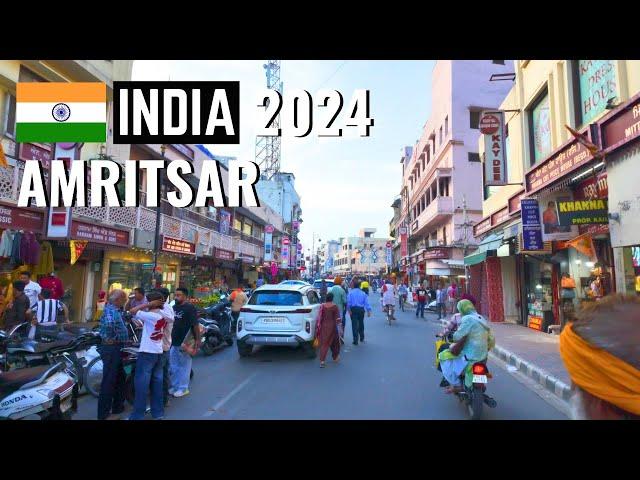 4K Walking in India - Amritsar City Walking Tour (Punjab)