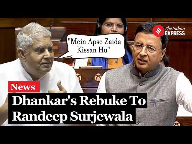 Jagdeep Dhankar Rebuked Randeep Surjewala Before Asking Him To Withdraw From The House