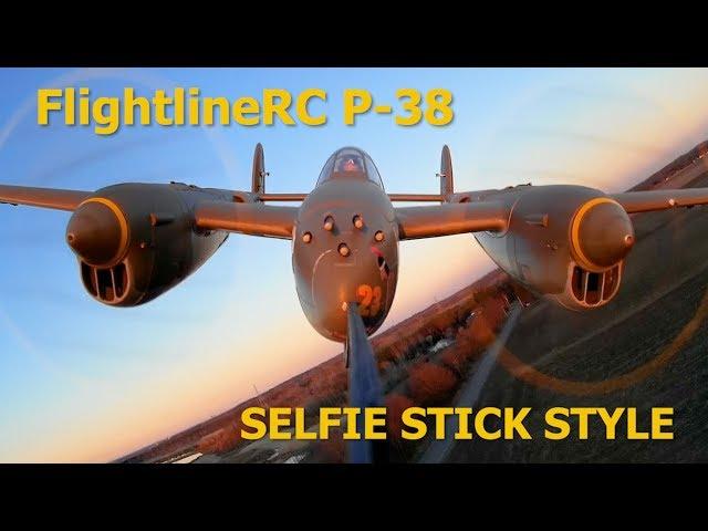 FlightlineRC P-38 Pilot Ryan on your SIX (Selfie Stick Style)