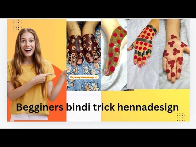 #begginers easytrick4easyhennadesignes️#viralhenna#trendinghenna#beautiful henna#henna#viralvideo