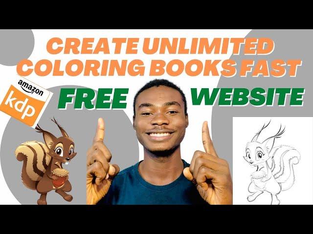 How To Create Unlimited Coloring Books Interiors Fast with Free Website For Kdp.