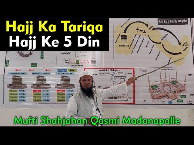 Hajj Ka Tarika | Hajj Ke 5 Din | Haj Karne Ka Aasan Tariqa | Haj Kaise Karen | Mufti Shahjahan Qasmi