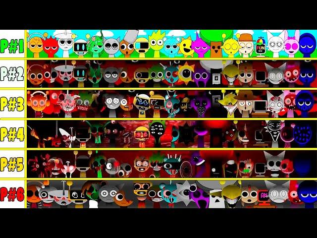 Incredibox Sprunki All Character Together | New Mod | PHASE 1 VS PHASE 2 VS PHASE 3 VS PHASE 4.5,6