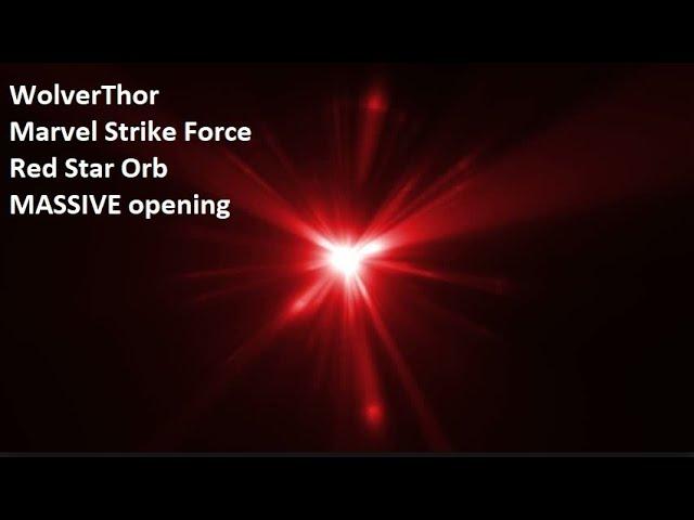 Marvel Strike Force - MASSIVE Red Star orb Opening!