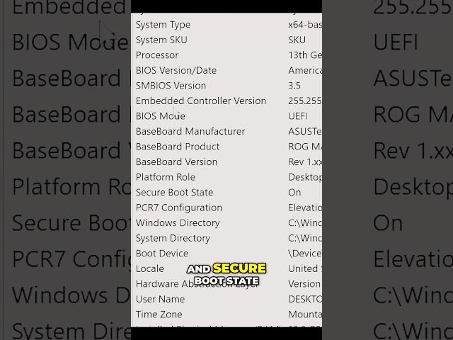 How to Confirm Secure Boot is Enabled #shorts #techtips #secureboot