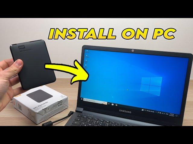 WD Elements Hard Drive: How to install on PC Windows Computer- Full Setup