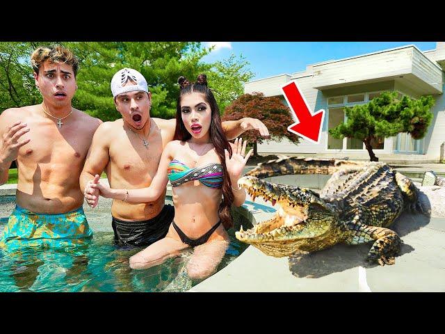 ALLIGATOR Tried To Attack Us In The Hot Tub!