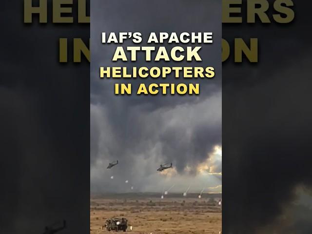 Vayu-Shakti 2024: IAF’s Apache attack helicopters in action