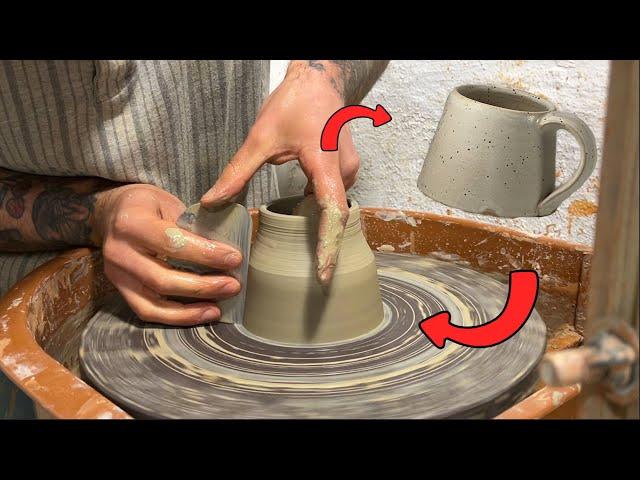 Making a Mug - Entire Pottery Process - ASMR