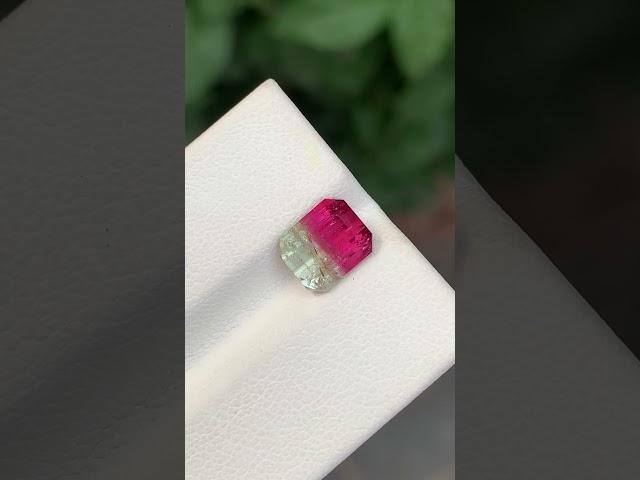 2.45 Carats Natural Loose Bi Color Tourmaline