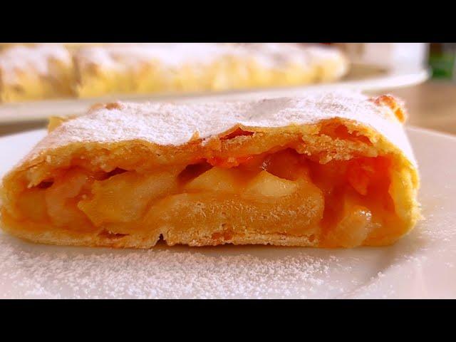 Ну очень вкусный яблочный рулет за копейки!Без сахара и сливочного масла!#выпечка