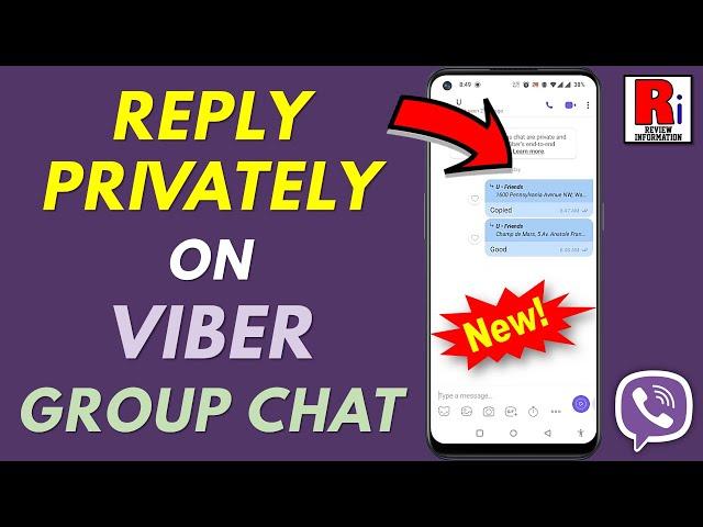 How to Reply Privately on Viber Group Chat (New Update)