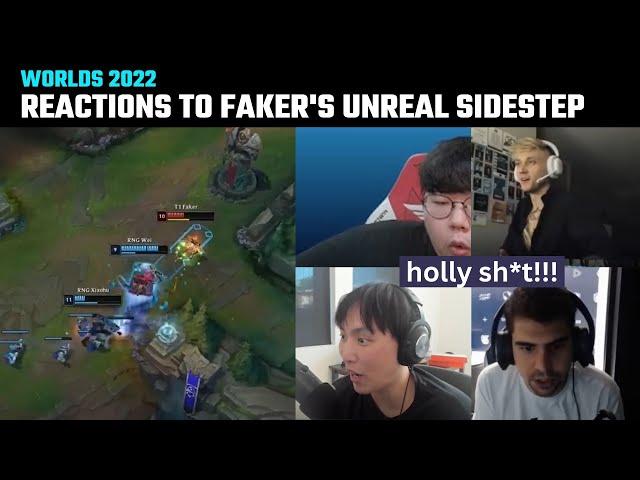 [Compilation] Casters & Streamers' reactions to Faker's unreal sidestep | Worlds 2022 | T1 vs RNG